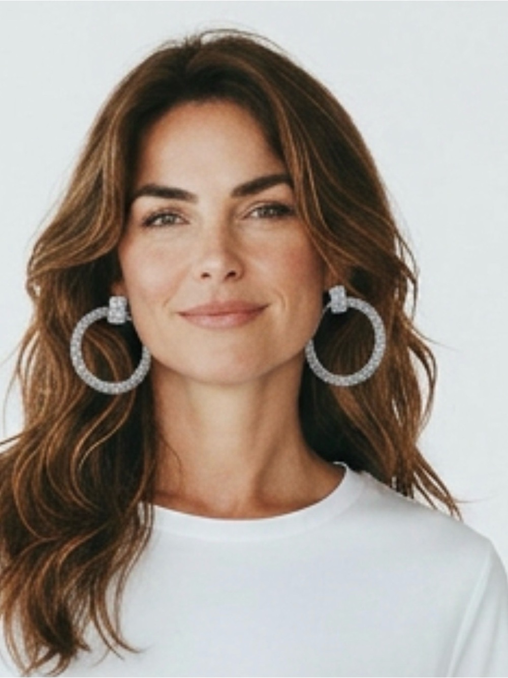 Elegant Silver Hoop Earrings